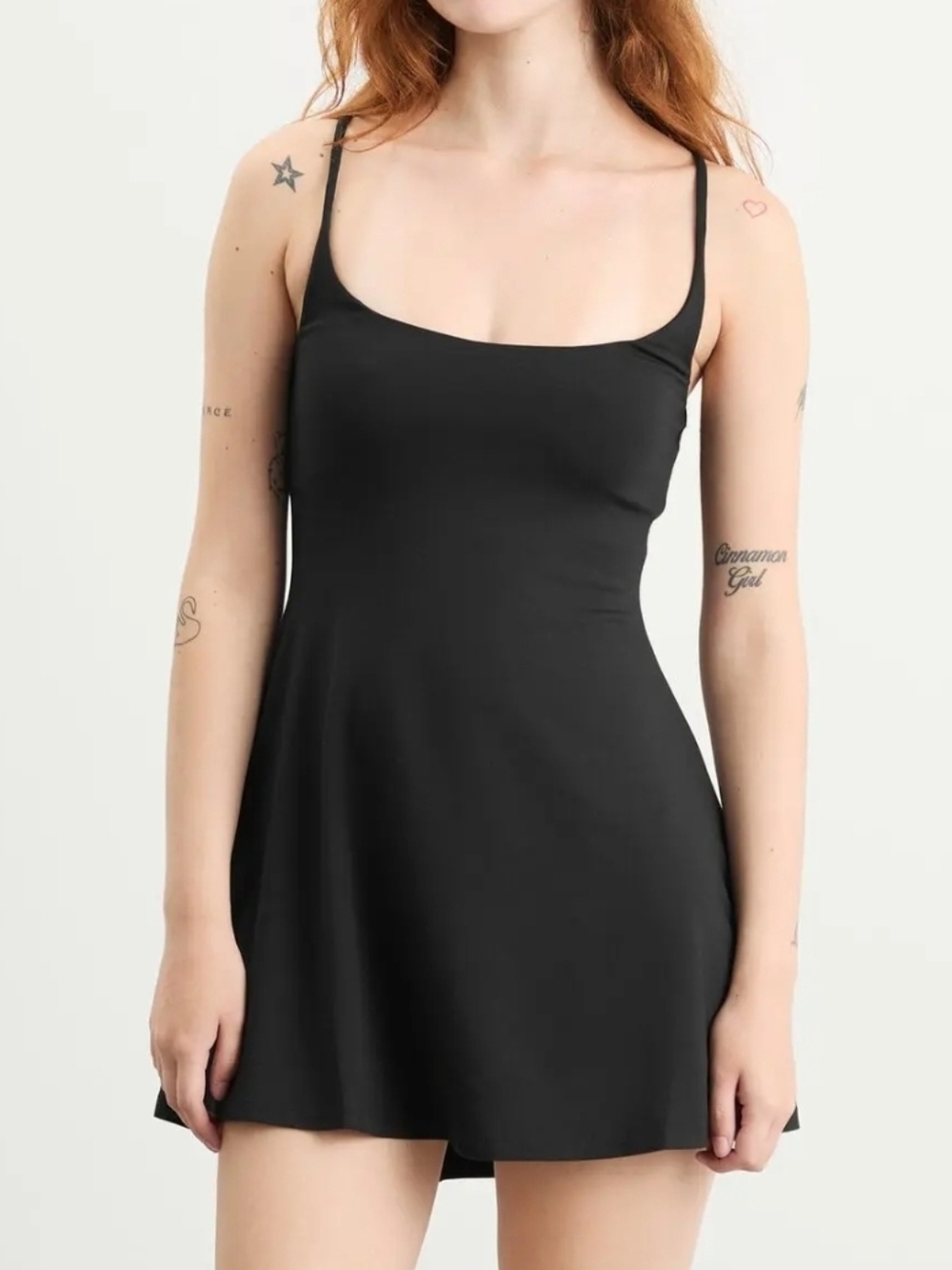 Skims Smooth Lounge Skimpy Strap Mini Dress DR-DRS-8165W
